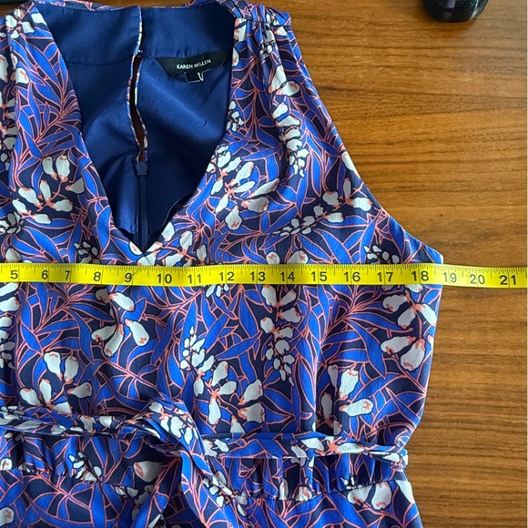 KAREN MILLEN Silk Wide-Leg Jumpsuit size 8 - Picture 10 of 13